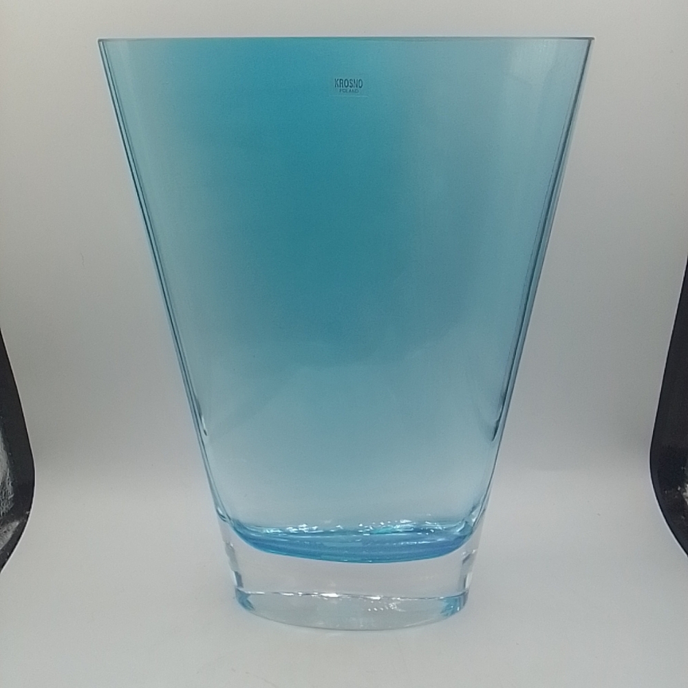 Krosno Blue Glass Vase